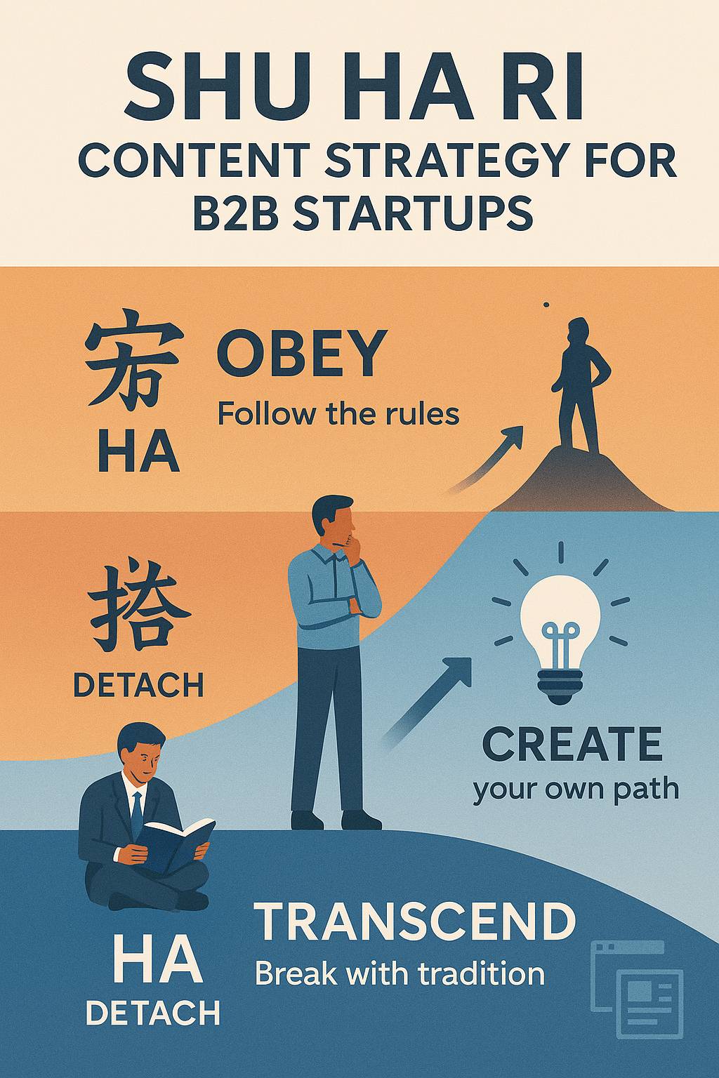 SHU HA RI: The Japanese Art of Mastery Applied to B2B Content Strategy